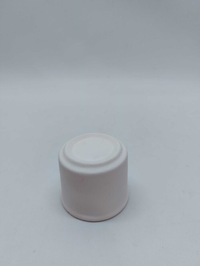 Μίνι πήλινο κασπώ γλάστρας λευκό 5x6cm - Image 4