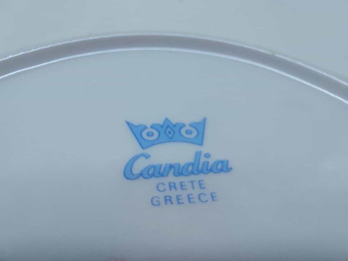 Σετ 6 πορσελάνινα πιάτα σερβιρίσματος Candia Crete με σχέδια περιμετρικά - Image 6