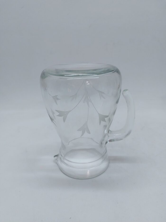 Vintage γυάλινη κανάτα με λουλούδια cerve made in Italy 17x15x12cm - Image 6
