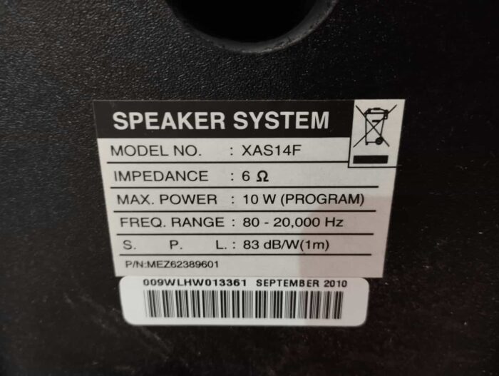 Σετ 2 ηχεία LG XAS14F (2x10w) - Image 4