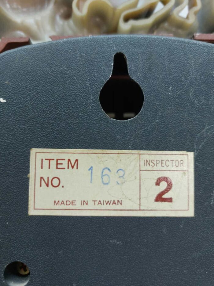 Vintage ρολόι τοίχου Peugeot quartz made in Taiwan 46x33cm - Image 4
