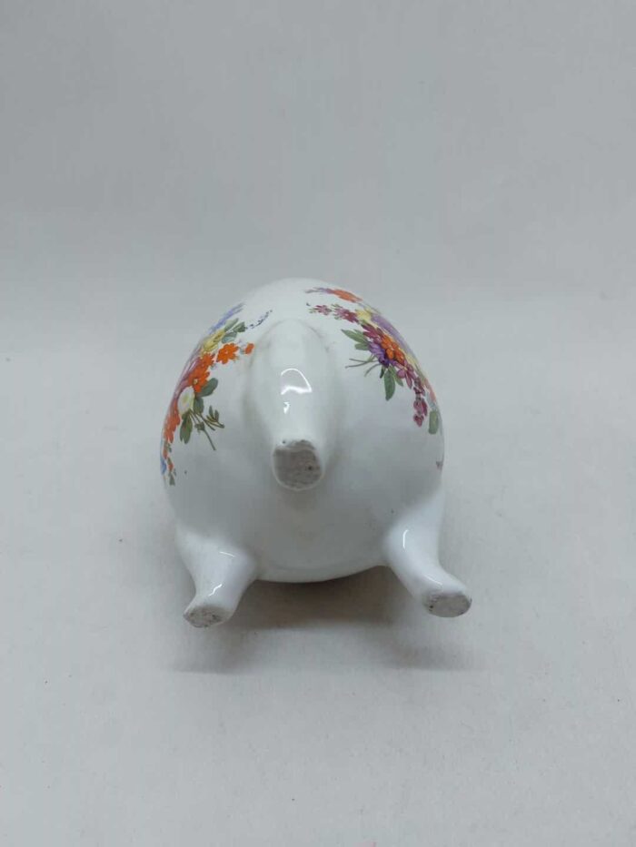 Vintage διακοσμητικό βάζο με ποδαράκια floral 14,5x10cm - Image 6