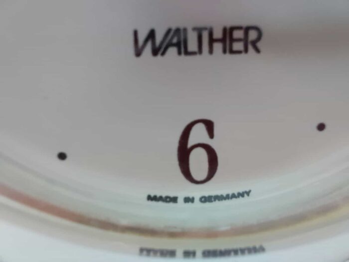 Vintage επιτραπέζιο διακοσμητικό ρολόι Walther Glass made in Germany 14x25x6,5cm - Image 4