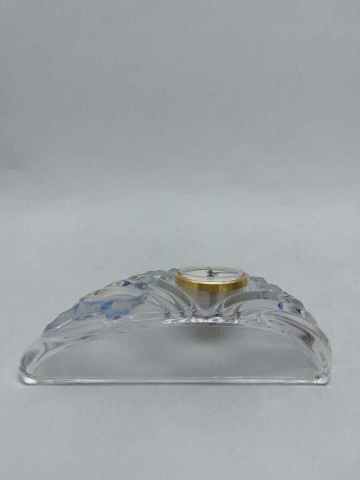 Vintage επιτραπέζιο διακοσμητικό ρολόι Walther Glass made in Germany 14x25x6,5cm - Image 8