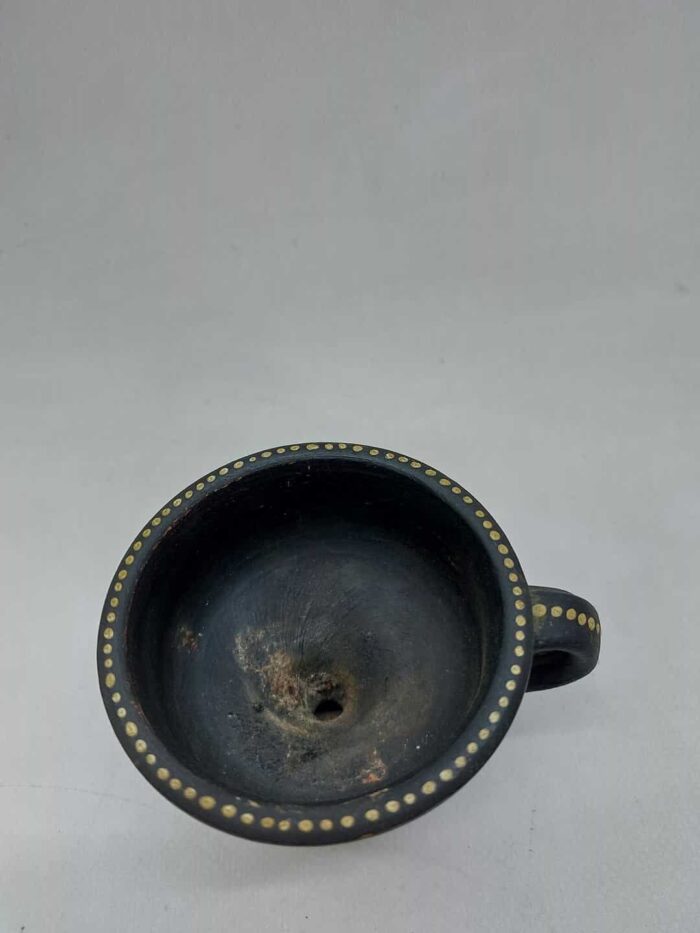 Vintage κεραμικό θυμιατό με λουλούδια 7,5x9,5x8cm - Image 2