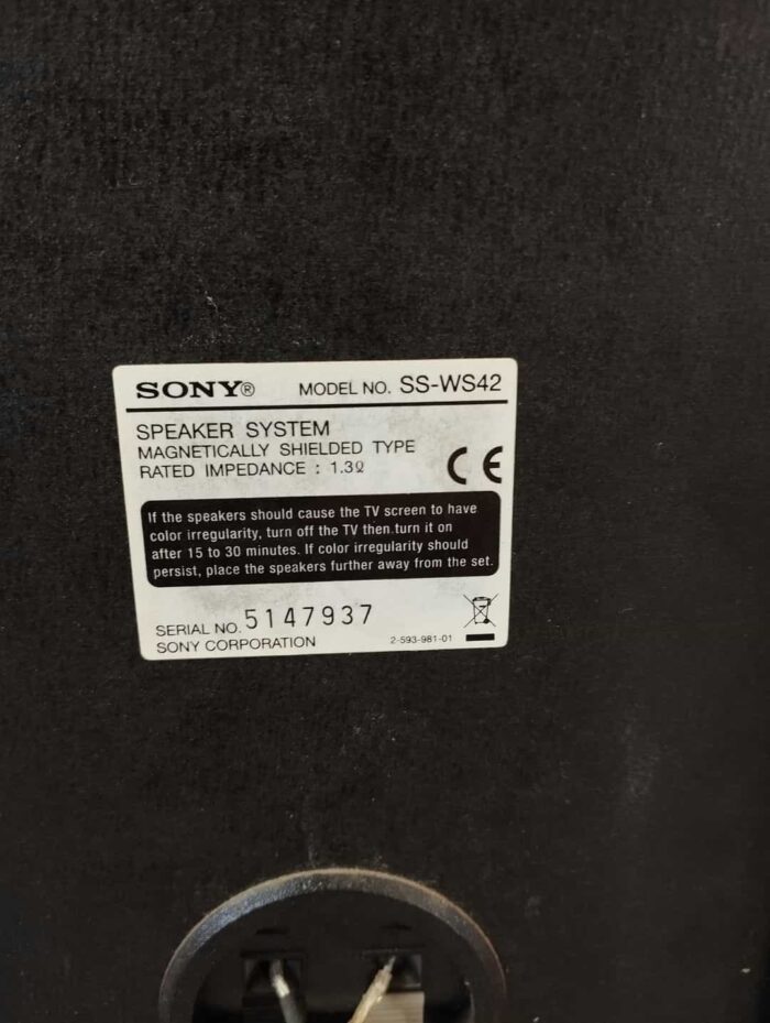 Σετ ηχείων Sony Home Cinema HCD-DZ700FW - Image 15