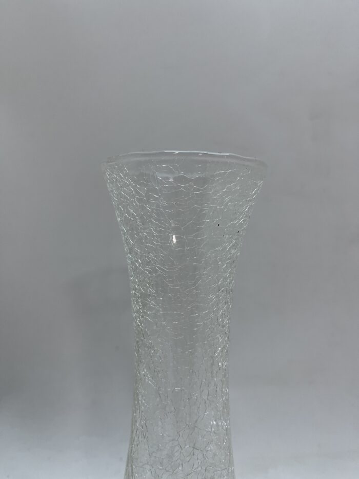 Mid Century βάζο , με κρακελέ γυαλί 24,5x8 - Image 2