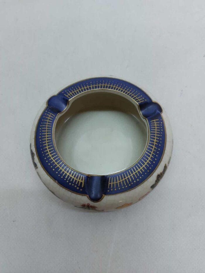 Vintage ιαπωνικό τασάκι Satsuma, ζωγραφισμένο στο χέρι 5x11cm. - Image 3