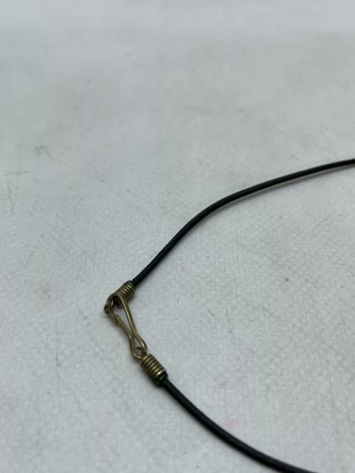 Boho κολιέ με ζωγραφισμένες χάντρες λουλούδια 40cm - Image 5