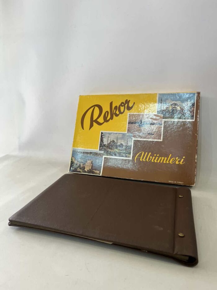 Vintage φωτογραφική άλμπουμ Rekor, με χάλκινη ανπαράσταση ,made in Turkey 36x25. - Image 6