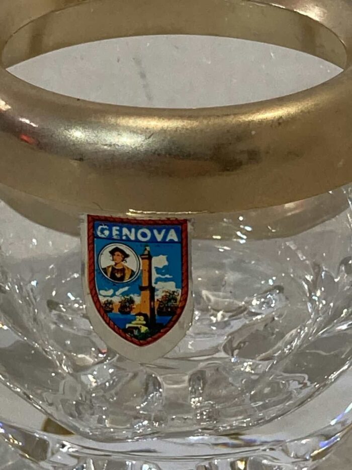 Vintage μινιατούρα παγοθήκη , με χρυσές λεπτομέρειες , ενθύμιο από την Genova 6x5 - Image 2