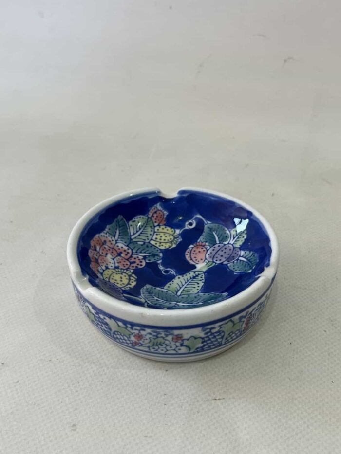 Vintage κεραμικό σταχτοδοχείο με σχέδια 3,5x10.