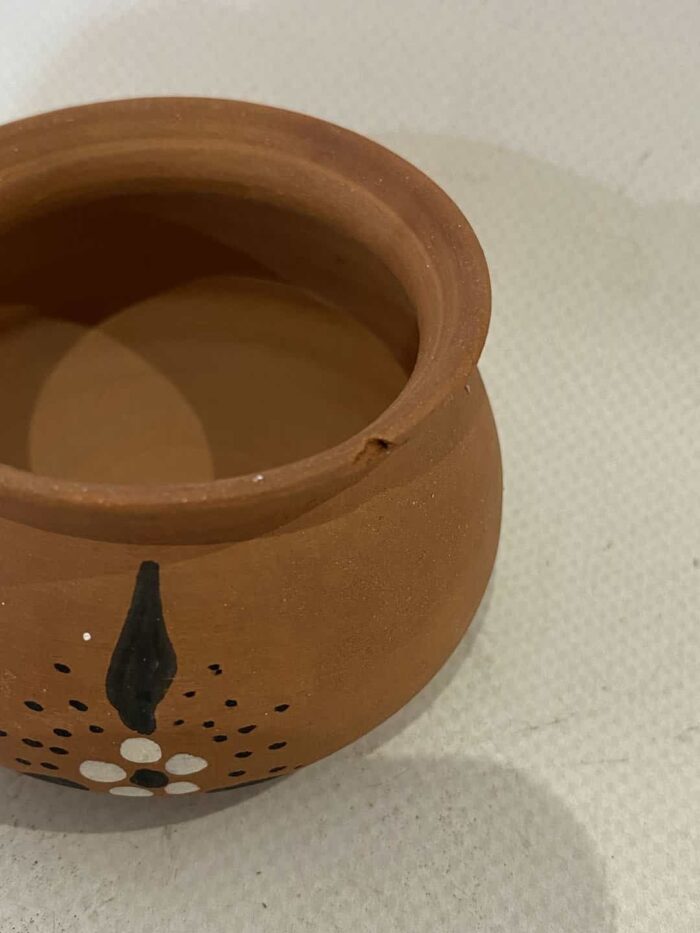 Πήλινο δοχείο μινιατούρα με μικρό σπάσιμο 5x6. - Image 2