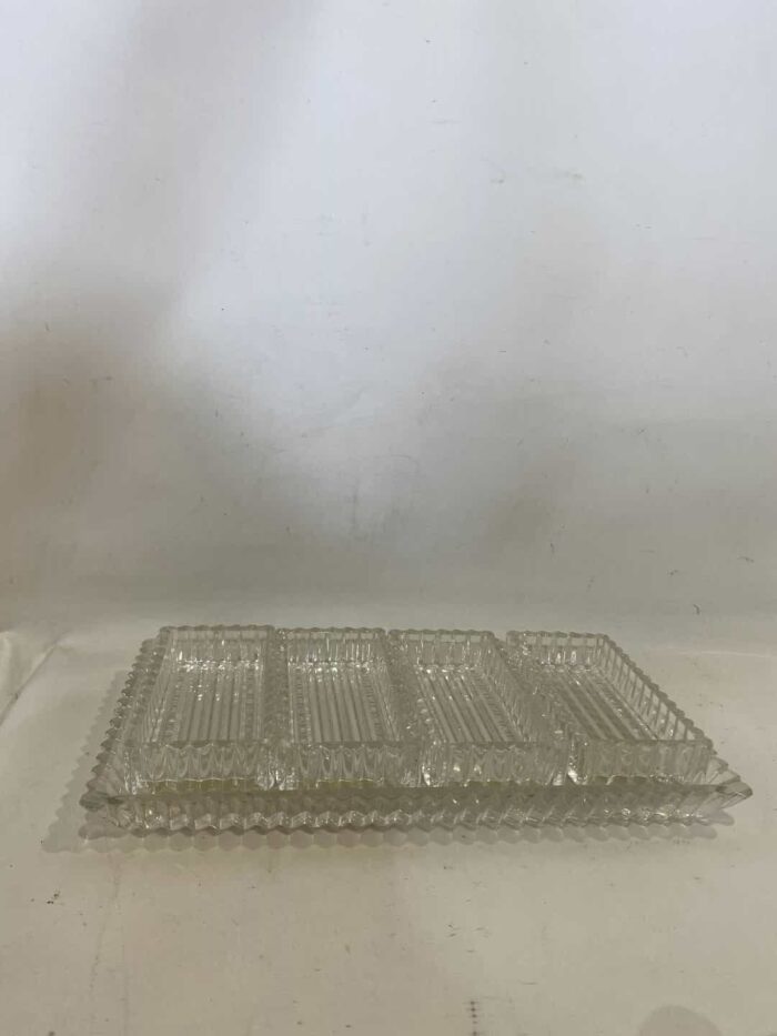 Vintage κρυστάλλινη ξηροκαρπιέρα 37x17,3x15x8