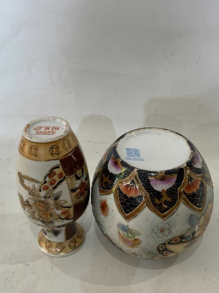 Vintage σετ 2 διακοσμητικά κινέζικα βάζα - Image 3