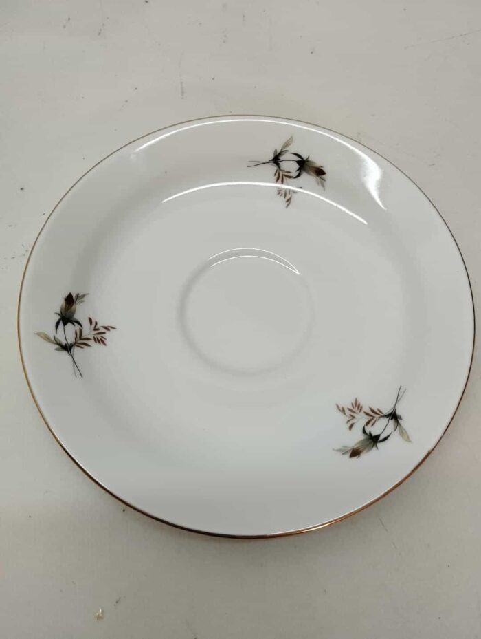 Vinatge σετ 4 πορσελάνινα πιατάκια τσαγιού made in Bulgaria. 15εκ. - Image 4
