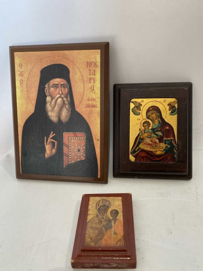 Σετ 3 εκλλησιαστικές εικόνες