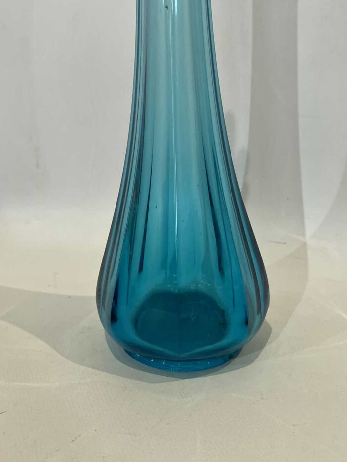 Vintage βάζο Le Smith , σε μπλέ χρώμα 36x9x9 - Image 3