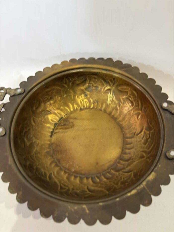 Vintage ανάγλυφη φοντανιέρα με λαβές 6x29 - Image 3
